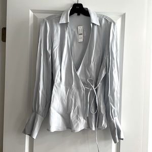 NWT J.Crew wrap blouse